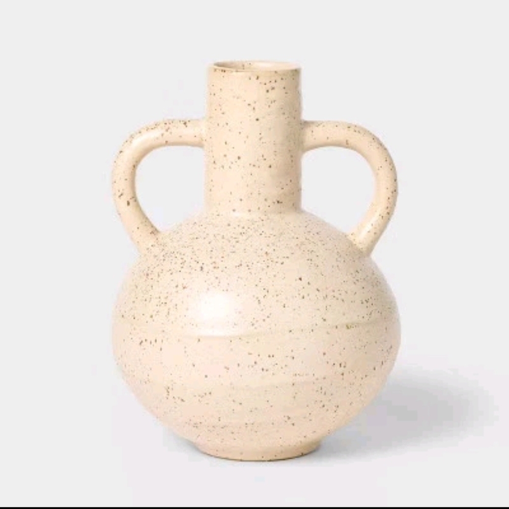 Threshold Designed With Studio McGee Large Matte Ceramic Speckle Glaze Vase -